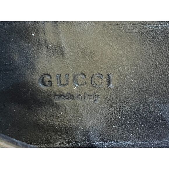 GUCCI Black Velvet Suede Horsebit Slip On Loafer Shoes Women's Size EU 38 US 7.5 - Picture 5 of 12
